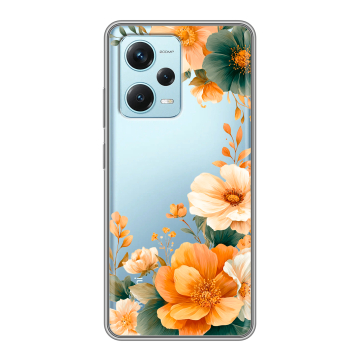 Силиконовый чехол на Xiaomi RedMi Note 12 Pro Plus с принтом Цветы принт Силиконовый чехол на Xiaomi RedMi Note 12 Pro Plus с принтом Цветы принт
