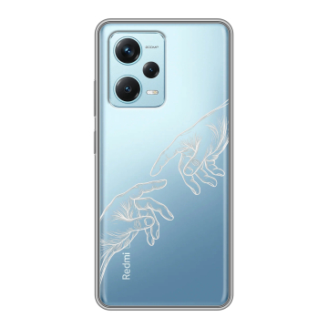 Силиконовый чехол на Xiaomi RedMi Note 12 Pro Plus с принтом Сотворение мира Силиконовый чехол на Xiaomi RedMi Note 12 Pro Plus с принтом Сотворение мира