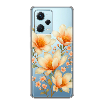 Силиконовый чехол на Xiaomi RedMi Note 12 Pro Plus с принтом Цветы Силиконовый чехол на Xiaomi RedMi Note 12 Pro Plus с принтом Цветы