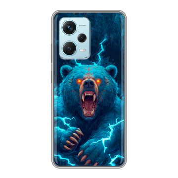 Силиконовый чехол на Xiaomi RedMi Note 12 Pro Plus с принтом Медведь Силиконовый чехол на Xiaomi RedMi Note 12 Pro Plus с принтом Медведь
