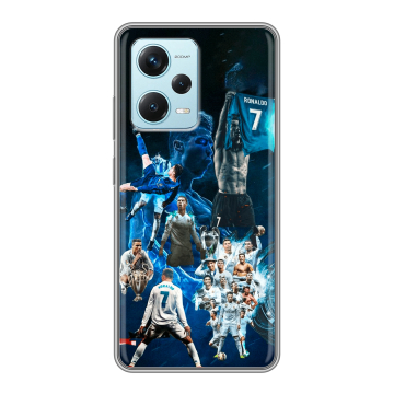 Силиконовый чехол на Xiaomi RedMi Note 12 Pro Plus с принтом Реал Роналдо Силиконовый чехол на Xiaomi RedMi Note 12 Pro Plus с принтом Реал Роналдо