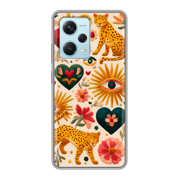 Силиконовый чехол на Xiaomi RedMi Note 12 Pro Plus с принтом Модный принт Силиконовый чехол на Xiaomi RedMi Note 12 Pro Plus с принтом Модный принт