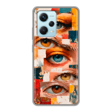 Силиконовый чехол на Xiaomi RedMi Note 12 Pro Plus с принтом Модный принт Силиконовый чехол на Xiaomi RedMi Note 12 Pro Plus с принтом Модный принт