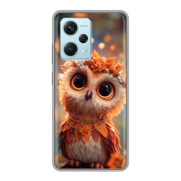 Силиконовый чехол на Xiaomi RedMi Note 12 Pro Plus с принтом Милая сова