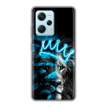 Силиконовый чехол на Xiaomi RedMi Note 12 Pro Plus с принтом Король лев
