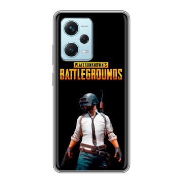 Силиконовый чехол на Xiaomi RedMi Note 12 Pro Plus с принтом PUGB ПАГБ Силиконовый чехол на Xiaomi RedMi Note 12 Pro Plus с принтом PUGB ПАГБ