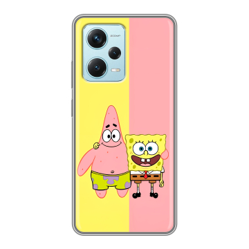 Силиконовый чехол на Xiaomi RedMi Note 12 Pro Plus с принтом Спанч боб Спанчбоб Силиконовый чехол на Xiaomi RedMi Note 12 Pro Plus с принтом Спанч боб Спанчбоб