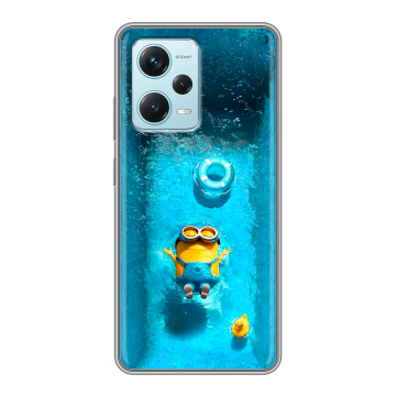 Силиконовый чехол на Xiaomi RedMi Note 12 Pro Plus с принтом Миньоны Силиконовый чехол на Xiaomi RedMi Note 12 Pro Plus с принтом Миньоны