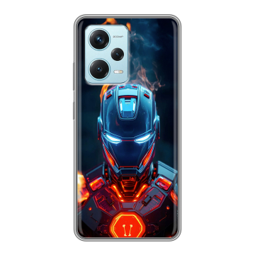 Силиконовый чехол на Xiaomi RedMi Note 12 Pro Plus с принтом IronMan Железный человек Силиконовый чехол на Xiaomi RedMi Note 12 Pro Plus с принтом IronMan Железный человек
