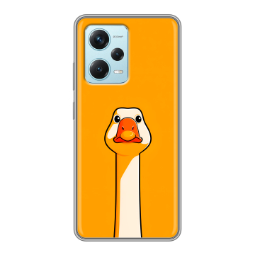Силиконовый чехол на Xiaomi RedMi Note 12 Pro Plus с принтом Смешная утка
