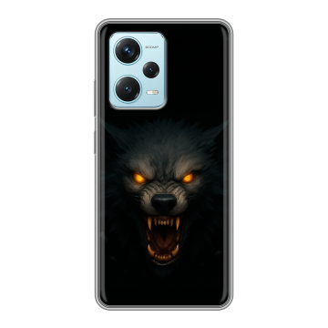 Силиконовый чехол на Xiaomi RedMi Note 12 Pro Plus с принтом Волк