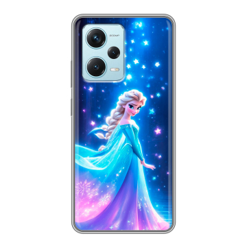 Силиконовый чехол на Xiaomi RedMi Note 12 Pro Plus с принтом Холодное сердце Frozen