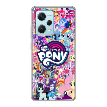 Силиконовый чехол на Xiaomi RedMi Note 12 Pro Plus с принтом My little pony Дружба чудо Силиконовый чехол на Xiaomi RedMi Note 12 Pro Plus с принтом My little pony Дружба чудо