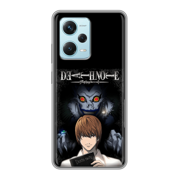 Силиконовый чехол на Xiaomi RedMi Note 12 Pro Plus с принтом Death note Тетрадь смерти