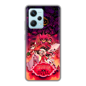 Силиконовый чехол на Xiaomi RedMi Note 12 Pro Plus с принтом Hazbin Hotel Отель Хазбин Силиконовый чехол на Xiaomi RedMi Note 12 Pro Plus с принтом Hazbin Hotel Отель Хазбин