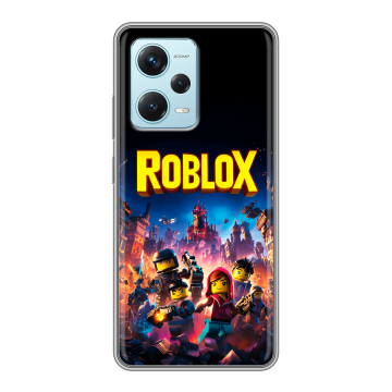 Силиконовый чехол на Xiaomi RedMi Note 12 Pro Plus с принтом Roblox Роблокс Силиконовый чехол на Xiaomi RedMi Note 12 Pro Plus с принтом Roblox Роблокс