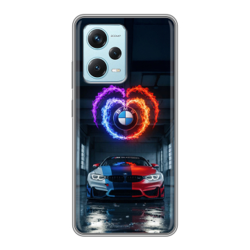 Силиконовый чехол на Xiaomi RedMi Note 12 Pro Plus с принтом BMW БМВ Силиконовый чехол на Xiaomi RedMi Note 12 Pro Plus с принтом BMW БМВ