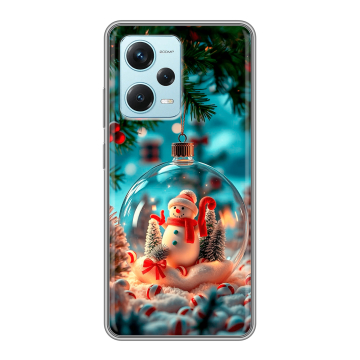 Силиконовый чехол на Xiaomi RedMi Note 12 Pro Plus с принтом Новый год
