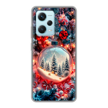 Силиконовый чехол на Xiaomi RedMi Note 12 Pro Plus с принтом Новый год