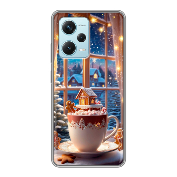 Силиконовый чехол на Xiaomi RedMi Note 12 Pro Plus с принтом Новый год