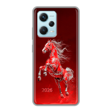 Силиконовый чехол на Xiaomi RedMi Note 12 Pro Plus с принтом Новый год