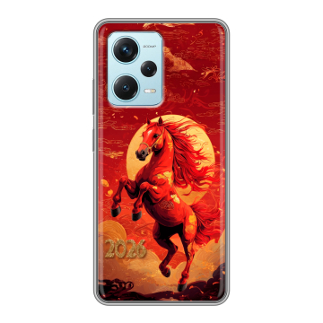 Силиконовый чехол на Xiaomi RedMi Note 12 Pro Plus с принтом Новый год