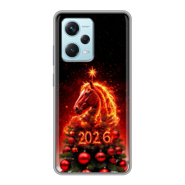 Силиконовый чехол на Xiaomi RedMi Note 12 Pro Plus с принтом Новый год