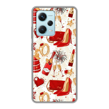 Силиконовый чехол на Xiaomi RedMi Note 12 Pro Plus с принтом Новый год