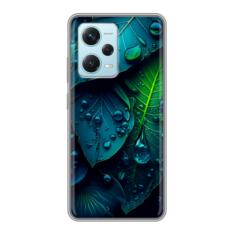 Силиконовый чехол на Xiaomi RedMi Note 12 Pro Plus с принтом Листья Силиконовый чехол на Xiaomi RedMi Note 12 Pro Plus с принтом Листья