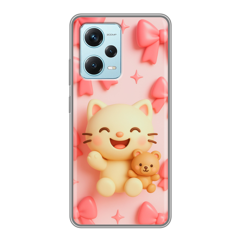 Силиконовый противоударный чехол на Xiaomi RedMi Note 12 Pro Plus с принтом для девочек Силиконовый противоударный чехол на Xiaomi RedMi Note 12 Pro Plus с принтом для девочек