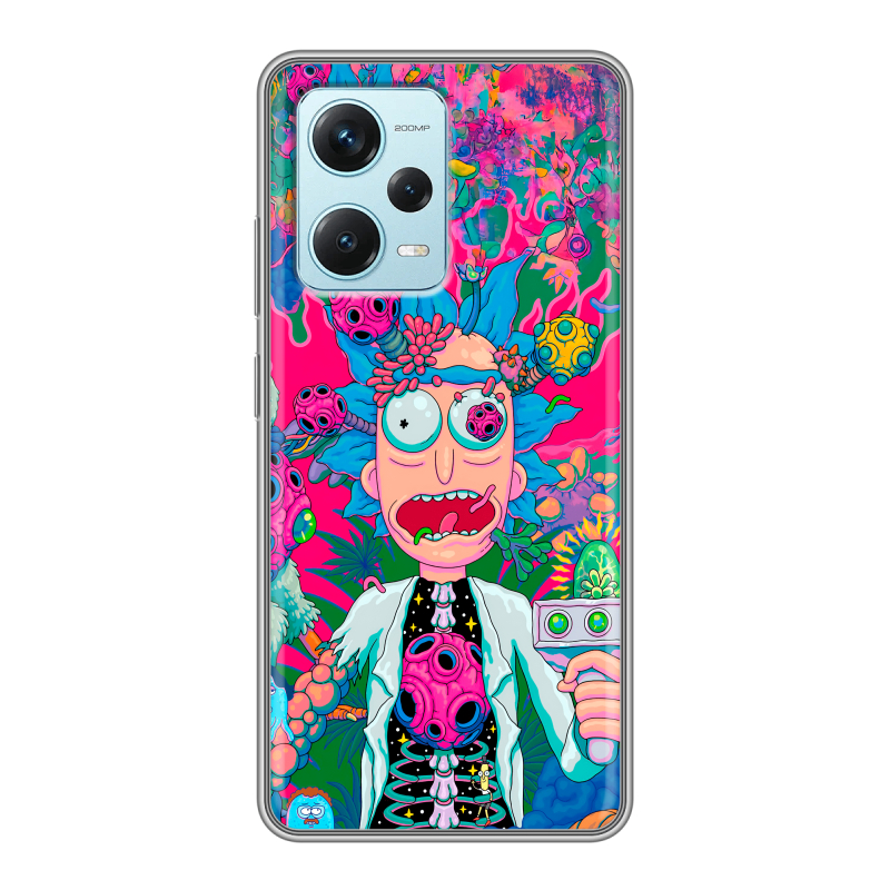 Силиконовый противоударный чехол на Xiaomi RedMi Note 12 Pro Plus с принтом Рик и Морти Rick Morty Силиконовый противоударный чехол на Xiaomi RedMi Note 12 Pro Plus с принтом Рик и Морти Rick Morty
