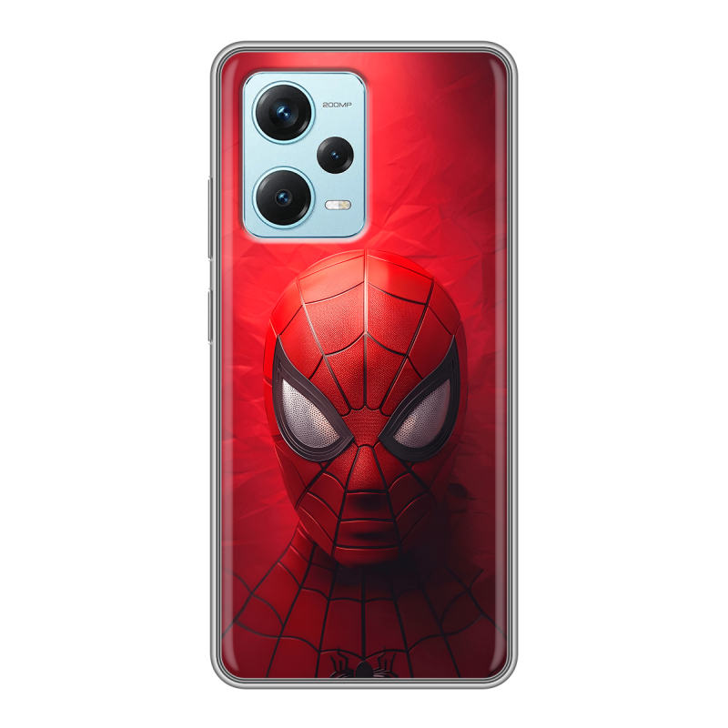 Силиконовый чехол на Xiaomi RedMi Note 12 Pro Plus с принтом Spiderman Человек паук Силиконовый чехол на Xiaomi RedMi Note 12 Pro Plus с принтом Spiderman Человек паук