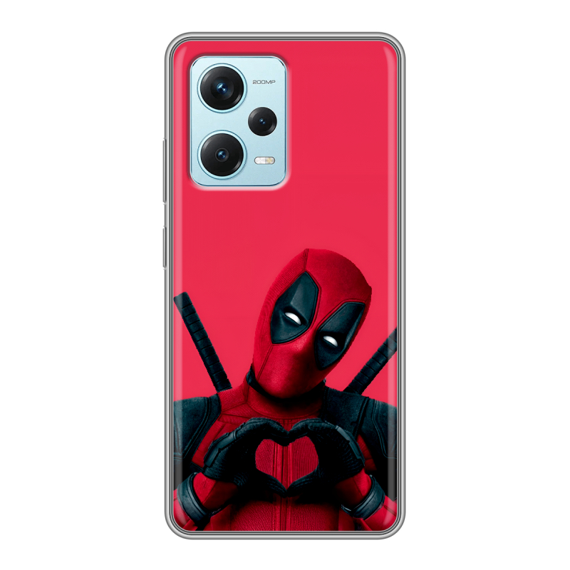 Силиконовый противоударный чехол на Xiaomi RedMi Note 12 Pro Plus с принтом Дедпул Deadpool Силиконовый противоударный чехол на Xiaomi RedMi Note 12 Pro Plus с принтом Дедпул Deadpool