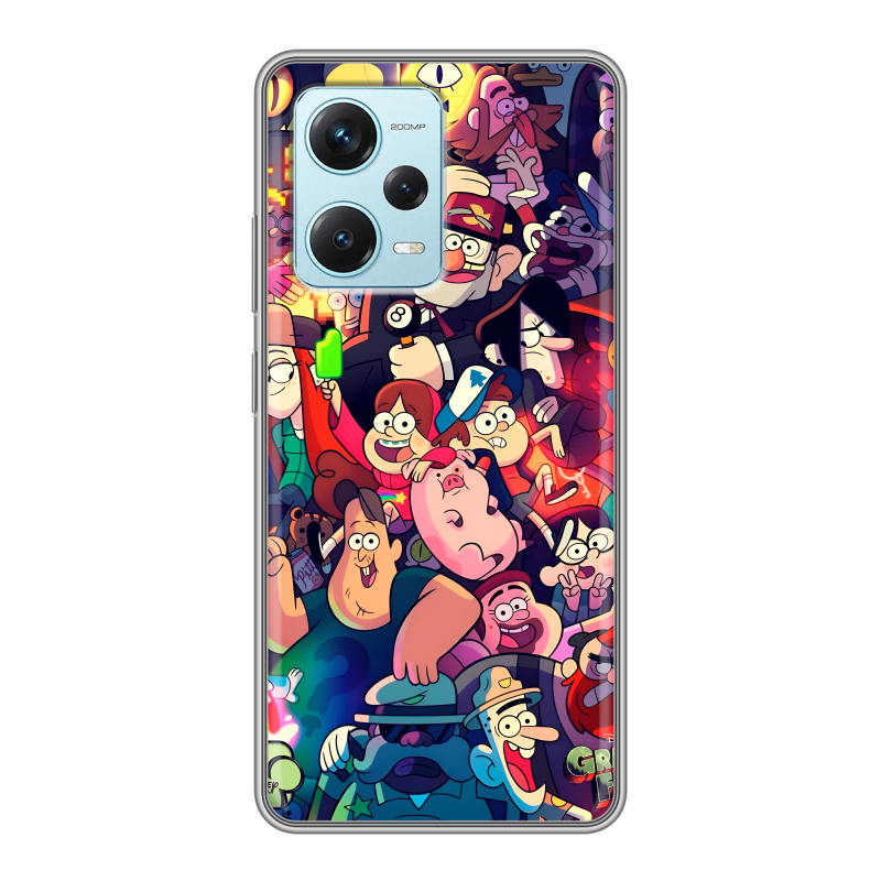 Силиконовый противоударный чехол на Xiaomi RedMi Note 12 Pro Plus с принтом Gravity Falls Гравити Фолз Силиконовый противоударный чехол на Xiaomi RedMi Note 12 Pro Plus с принтом Gravity Falls Гравити Фолз