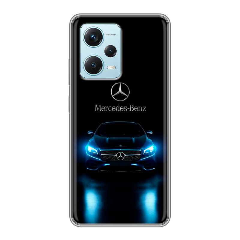Силиконовый чехол на Xiaomi RedMi Note 12 Pro Plus с принтом Mercedes Мерседес Силиконовый чехол на Xiaomi RedMi Note 12 Pro Plus с принтом Mercedes Мерседес