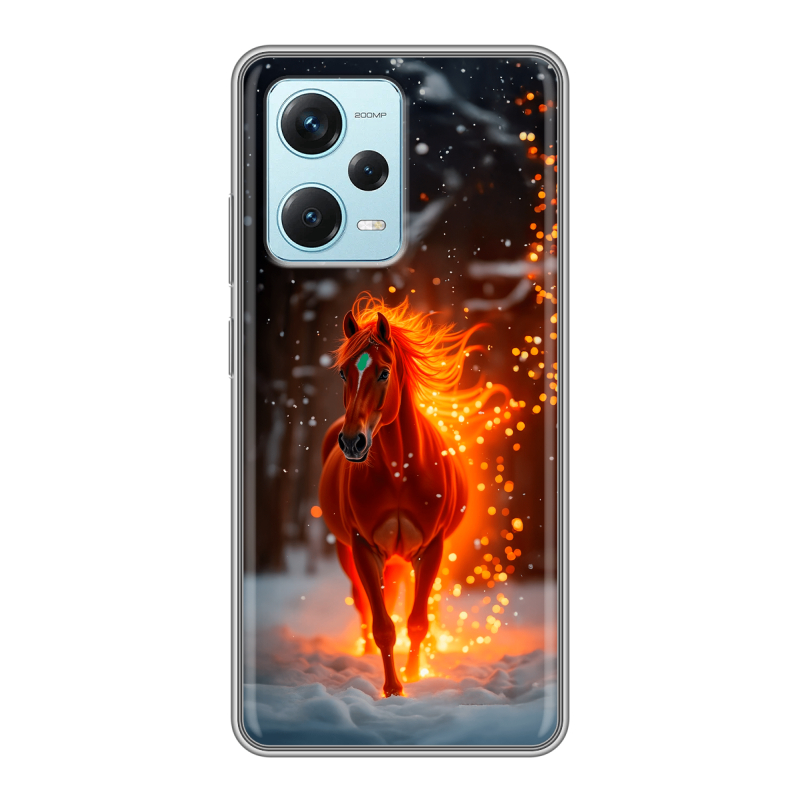 Силиконовый чехол на Xiaomi RedMi Note 12 Pro Plus с принтом Новый год Силиконовый чехол на Xiaomi RedMi Note 12 Pro Plus с принтом Новый год