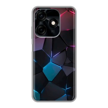 Силиконовый чехол на Tecno Spark 10C с принтом Геометрия неона Силиконовый чехол на Tecno Spark 10C с принтом Геометрия неона