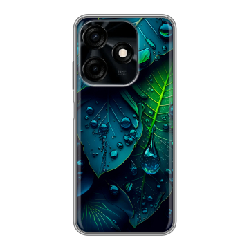 Силиконовый чехол на Tecno Spark 10C с принтом Листья Силиконовый чехол на Tecno Spark 10C с принтом Листья