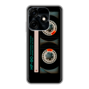 Силиконовый чехол на Tecno Spark 10C с принтом Кассета Силиконовый чехол на Tecno Spark 10C с принтом Кассета