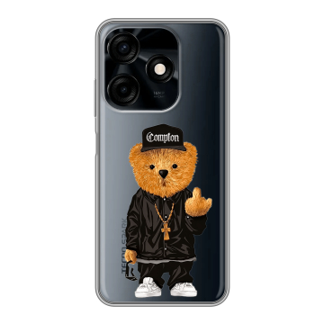 Силиконовый чехол на Tecno Spark 10C с принтом Мишка Силиконовый чехол на Tecno Spark 10C с принтом Мишка