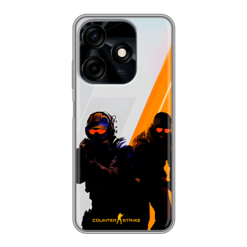 Силиконовый чехол на Tecno Spark 10C с принтом Контер страйк Counter strike Силиконовый чехол на Tecno Spark 10C с принтом Контер страйк Counter strike
