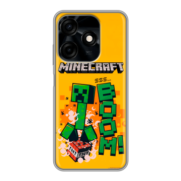 Силиконовый чехол на Tecno Spark 10C с принтом Майнкрафт Minecraft Силиконовый чехол на Tecno Spark 10C с принтом Майнкрафт Minecraft