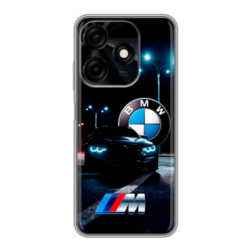 Силиконовый чехол на Tecno Spark 10C с принтом БМВ BMW