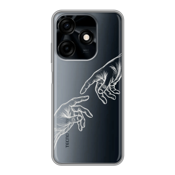 Силиконовый чехол на Tecno Spark 10C с принтом Сотворение мира Силиконовый чехол на Tecno Spark 10C с принтом Сотворение мира