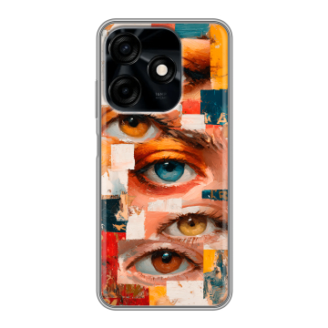 Силиконовый чехол на Tecno Spark 10C с принтом Модный принт Силиконовый чехол на Tecno Spark 10C с принтом Модный принт