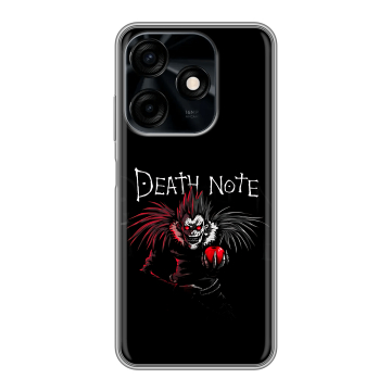 Силиконовый чехол на Tecno Spark 10C с принтом Death note Тетрадь смерти Силиконовый чехол на Tecno Spark 10C с принтом Death note Тетрадь смерти