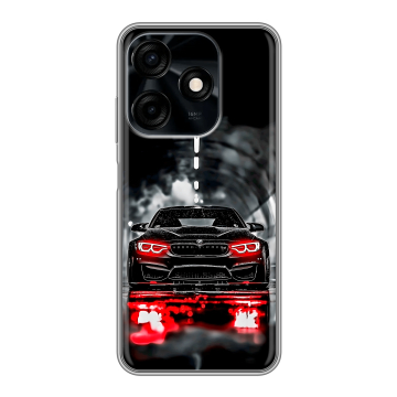 Силиконовый чехол на Tecno Spark 10C с принтом BMW БМВ