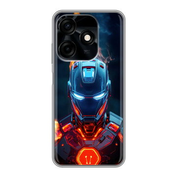 Силиконовый чехол на Tecno Spark 10C с принтом IronMan Железный человек Силиконовый чехол на Tecno Spark 10C с принтом IronMan Железный человек
