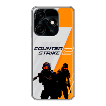 Силиконовый чехол на Tecno Spark 10C с принтом Counter Strike Силиконовый чехол на Tecno Spark 10C с принтом Counter Strike