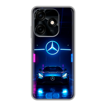 Силиконовый чехол на Tecno Spark 10C с принтом Mercedes Мерседес Силиконовый чехол на Tecno Spark 10C с принтом Mercedes Мерседес
